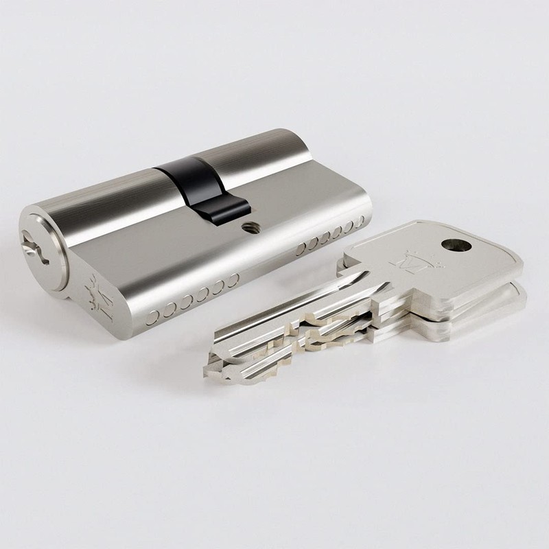 Sempro 30/30 Cylinder Lock 3 Keys Nickel-Plated Brass Tested According