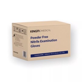 Kingfa Blue Nitrile Gloves 4 Mil - Large, Case of 10 Boxes (1000)