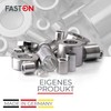 FASTON Aluminium Spacer Sleeves M8 Inner Diameter 8.5 mm (Pack