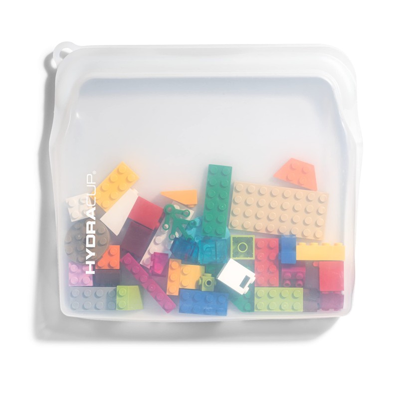 Hydra Cup Reusable Silicone Storage Bags [6 PACK] Food Storage