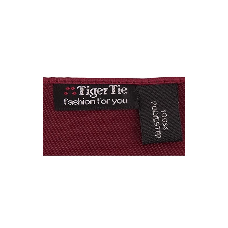 TigerTie handkerchief red bordeaux monochrome - cloth Polyester handkerchief Cavalier