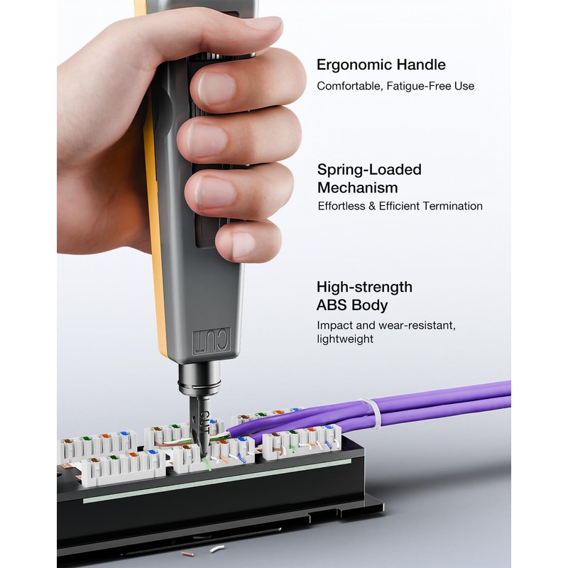 VCELINK Punch Down Impact Tool with 110 and 66 Blades,