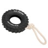 Dog Tire Chewing Toy Bite Resistant Treat Dispensing Rubber Aggressive