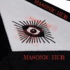 Masonic Master Mason Funeral Apron 100% Lambskin Hand Embroidered+BL