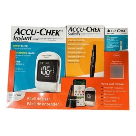 Glucometro Accu-chek Instant Paquete 50 Tiras Y 25 Lancetas