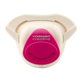 Vaessen Creative 21489-661 Corner Punch Round M Plastic Pink 14.5 x 10 x 5.1 cm