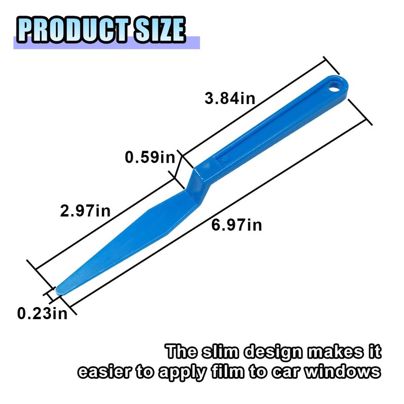 2PCS Car Window Tint Tools, Flexible Vinyl Wrap Squeegee with