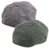 2 Pack Men Wool Blend 8 Panel Newsboy Cap Cabbie