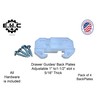 Drawer Guides/Back Plates Plastic (Choose Your Size) New/Replacement Kitchen/Dresser/Furniture Drawer