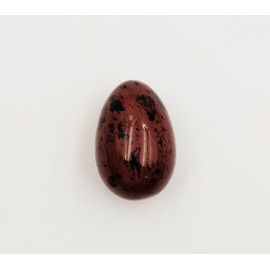 Natural Polished Red Obsidian Egg, Polished Crystal with Energy Properties, Polished Sphere, Polished Stone, Egg Stone Crystal (Red Obsidian)