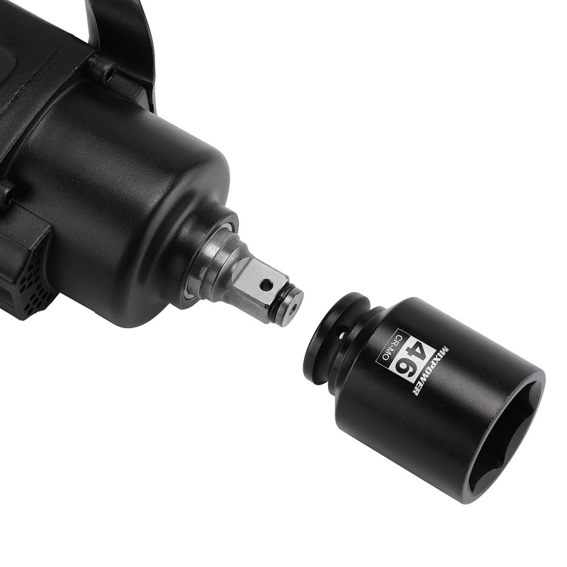 MIXPOWER 3/4" Drive Deep Impact Socket, 46mm, CR-MO, Metric, 6