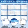 48" x 32" Large Erasable Calendar 2025-12 Month Wall Calendar