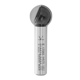 ENT 17065 Ball End Mill HW, Shank (S) 8 mm, Diameter (D) 14 mm, NL 12.36 mm, R 7 mm, T 3 mm, SL 32 mm, for Round Groove