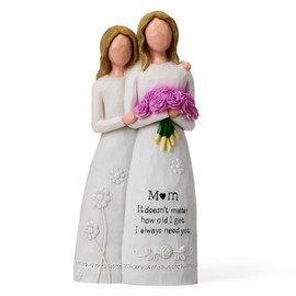 Eaprala Sculpted Hand-Painted Mother Daughter Figurine, Mothers Day Birthday Gifts for Mom, Gifts for Mom from Daughter