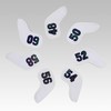 Prof 7Pcs Leather Wedge Golf Iron Head Covers Protective Club