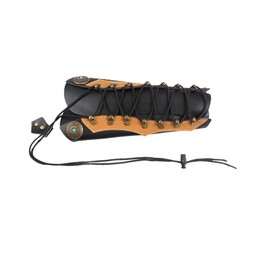 KOMBIUDA Fashion Pu Leather Adjustable Arm Guard for Archery Lightweight Protective Strap for Safe Shooting Practice for Arm