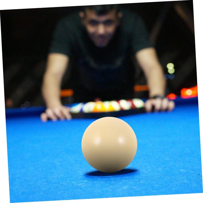 WOONEKY 4pcs White Billiards Training Cue Balls for Beginners Durable