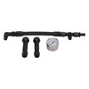 Fuel Line with Pressure Gauge Dual Feed Smooth Fuel Flow