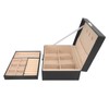 Double Layer Jewelry Box Soft PU Leather Jewelry Storage Organizer