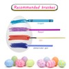 Easter Eggs 24 Pieces, White, 6 cm, Decorative Plastic Eggs