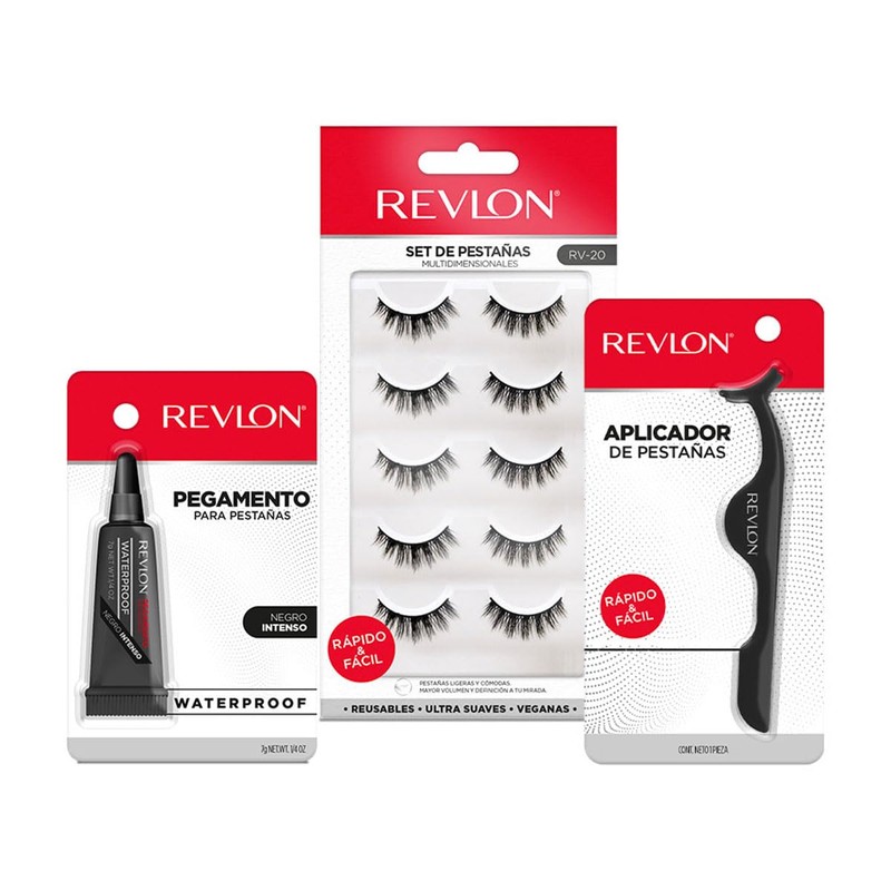 Revlon - Set de 5 pares de Pestañas Modelo 4,