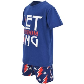 Unique Baby Boys Let Freedom Ring Patriotic 4th of July Shorts Set (2t)
