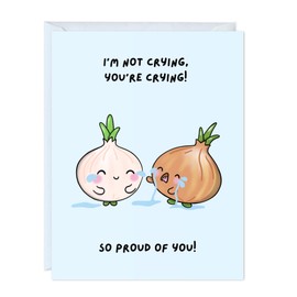 Congratulations Card, Graduation Card, Congrats Grad for Him/Her, Funny Proud New Job Promotion, New Home, Wedding Celebration (I’m Not Crying, You’re Crying! So Proud of You!)