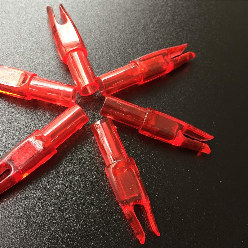 Letszhu Archery Arrows Nocks 6.20mm/.244" Inside Diameter Plastic Insert Tail