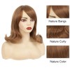Amnenl Blonde Wig for White Women Straight Shoulder Length Wigs
