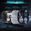 Par Faros De Lupa Led Luz Doble Color Para Moto