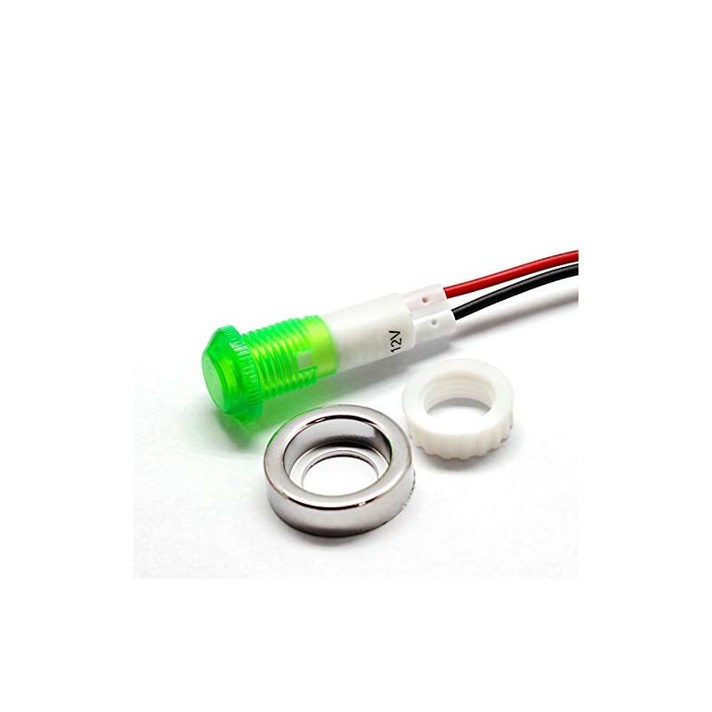 Vogueing Tool AC 125V Green LED Warning Signal Light Dashboard