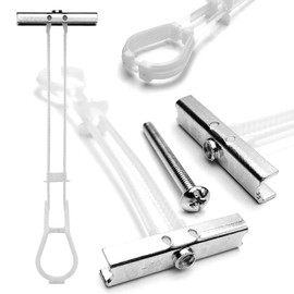 10 Pcs 1/4-20 Metal Drywall Anchors Set, Heavy Duty Toggle Bolts Holds 260lbs for TV Wall Mounting & Shelves