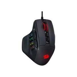 REDRAGON Gaming Mouse 15 Programmable Buttons Wired RGB Gamer W/ Ergonomic Natural Grip  - Black