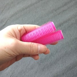 Small Hair Rollers 17x60mm (10 Pieces) for Hair Volume Pink 2ea