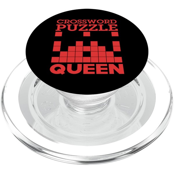Funny Crossword Puzzle Queen Cruciverbalist Word Enthusiasts PopSockets PopGrip for