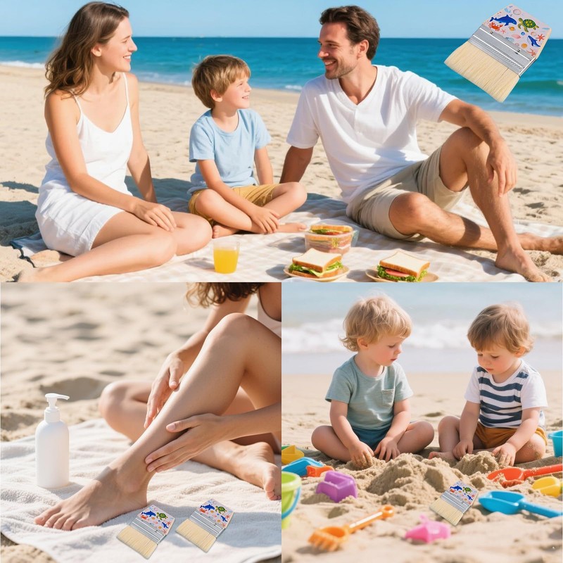 Lyreh Beach Sand Removal Brush, Quick Dry & Reusable Sand