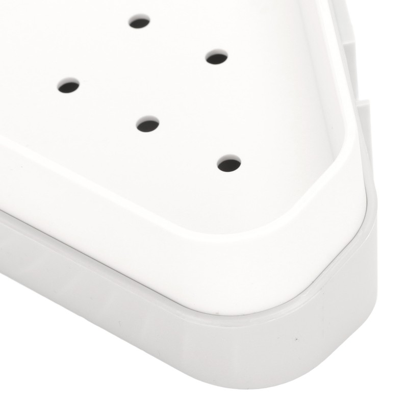 Triangular Corner Shower Shelf Rack Elegant Wall Mounted Bathroom Shelf