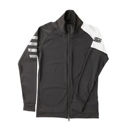 リーフツアラー ラッシュガード メンズ フロントジップ UVカット UPF50+ ブラック Mサイズ RA5117