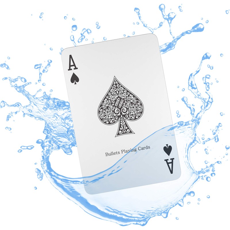 Bullets Playing Cards, Waterproof Plastic Playing Cards,Bridge Size, Standard Index,