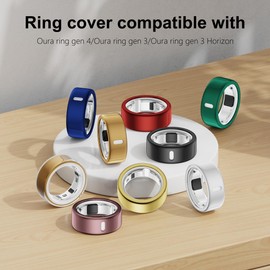 Cover Compatible for Oura Ring Gen 4/3 Horizon/Gen 3 Heritage, Surport Charging with Cover on, Anti-Scratch TPU Ultrahuman Ring AIR Protector for Men Women Workout Gym
