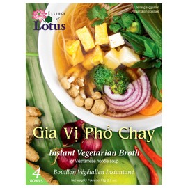 Essence of Lotus Instant Vegan Pho Soup Mix — Ready-to-Eat Flavorful, Restaurant-Quality Pho broth, Made in the US (Vegan Pho Broth Mix, 1-Pack)