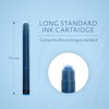 Waterman Paris Fountain Cartridge Pen Refills, Serenity Blue Ink, 8/Pack