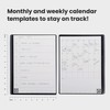 Rocketbook Fusion Reusable Undated Productivity Planner, Letter Size 8.5x11, Gray