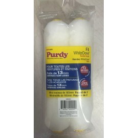 Purdy WhiteDove Wire Mini 6-1/2" x 1/2" Nap 2 Pack Roller Covers 140605064