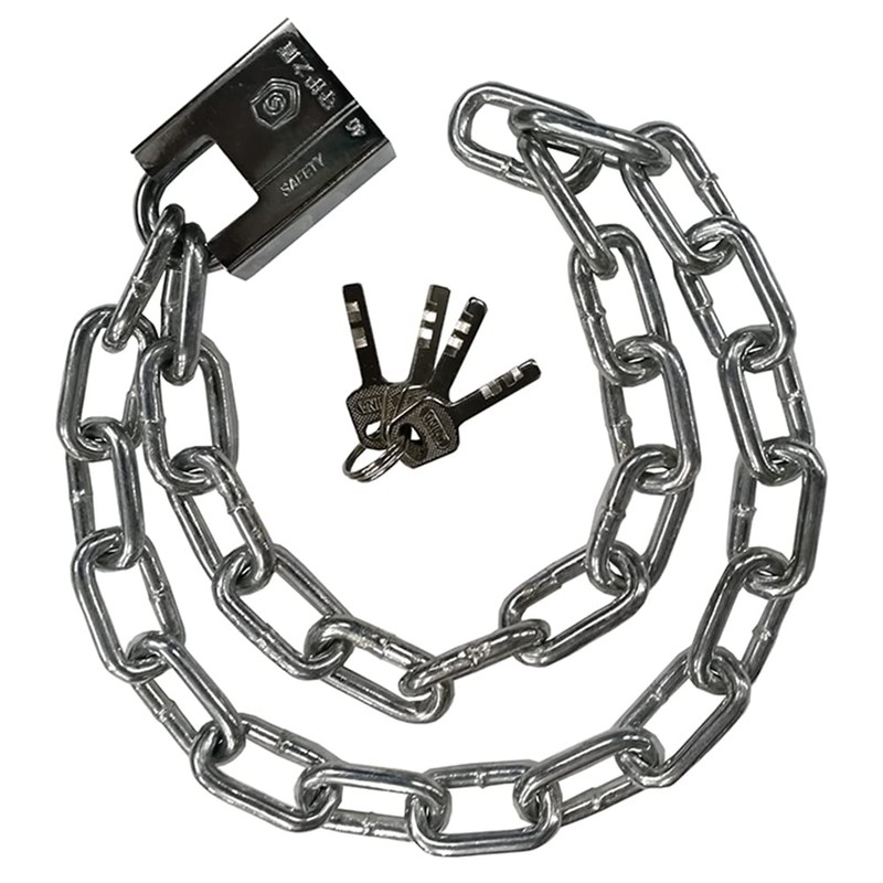 Motorcycle Security Chain, WANLIAN Bicycle Chain Locks, 6 mm Security