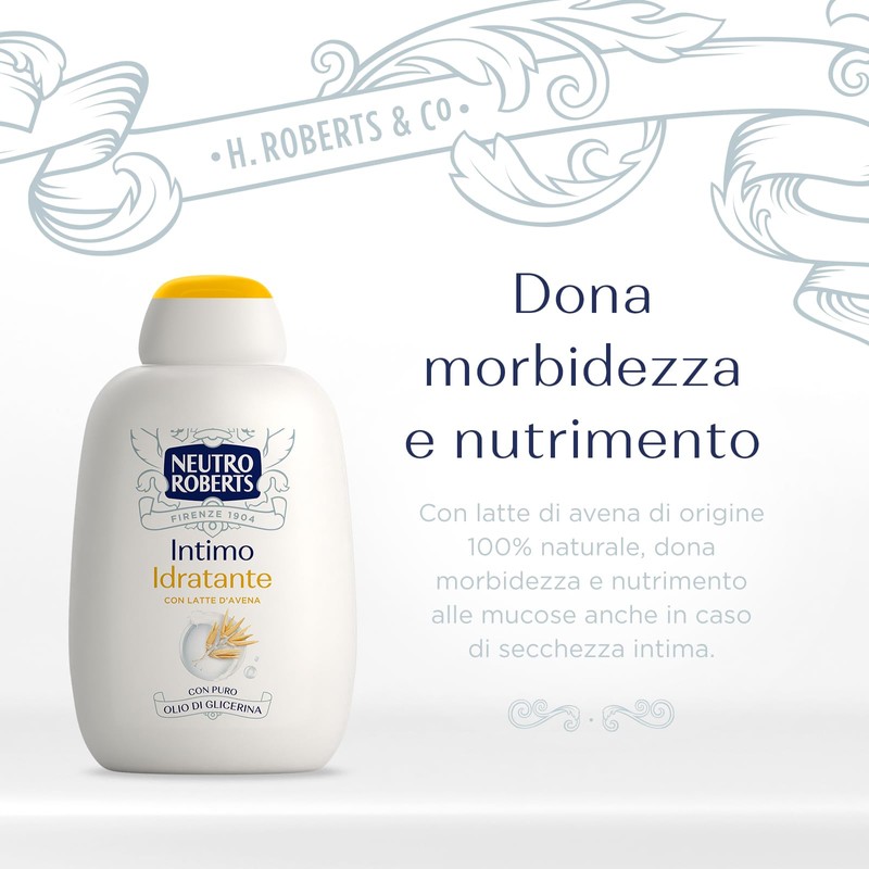Neutro Roberts, Detergente Intimo Idratante, Detergente per l'Igiene Intima con