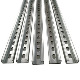TEN-HIGH 304 Steel T Groove Rail 200 x 41 x 42 mm, T-Groove Rail Track Aluminium Alloy Perforated, 2 Pieces T-Rails Aluminium for Router Table, Woodworking, Wall Thickness: 1.5 mm