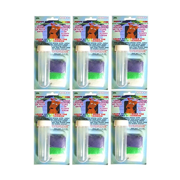Science Gone Fun Color Instant Snow Powder with Test Tube,