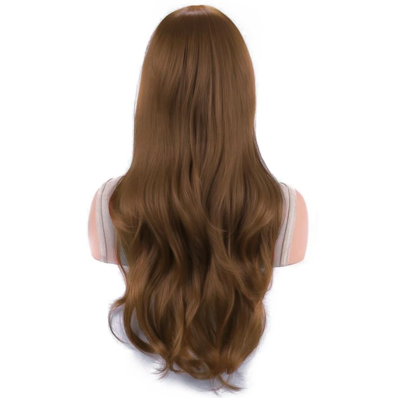 IMISSU 70 cm Long Hair Wavy Wigs with Fringe Cosplay