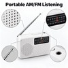 Portable AM/FM Emergency Radio – Battery-Powered Compact Radio with Telescopic